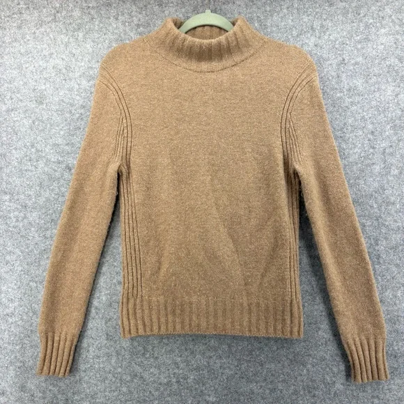 J. Crew mock neck sweater in super soft yarn merino alpaca blend xs - Picture 2 of 10